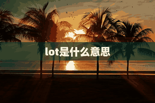 lot是什么意思